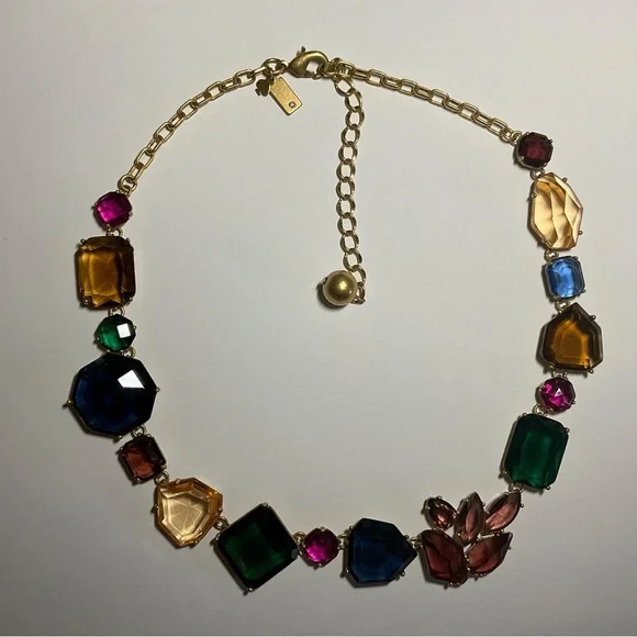Kate Spade Perfectly Imperfect Stone Mixed Stone Crystal Necklace [RareVintage.] - Picture 2 of 15